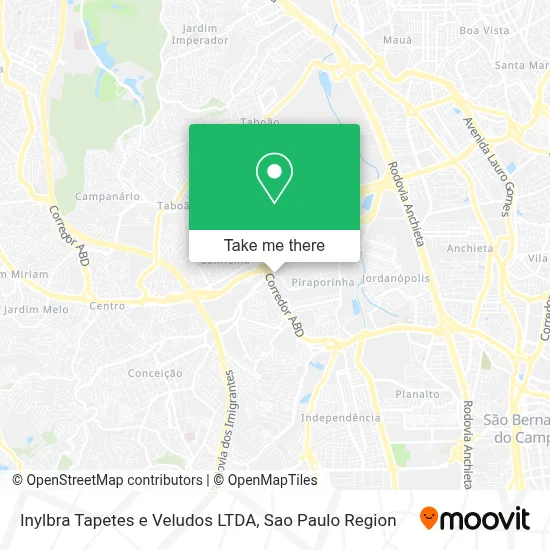 Inylbra Tapetes e Veludos LTDA map