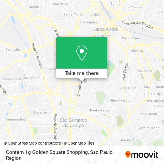 Contem 1g Golden Square Shopping map