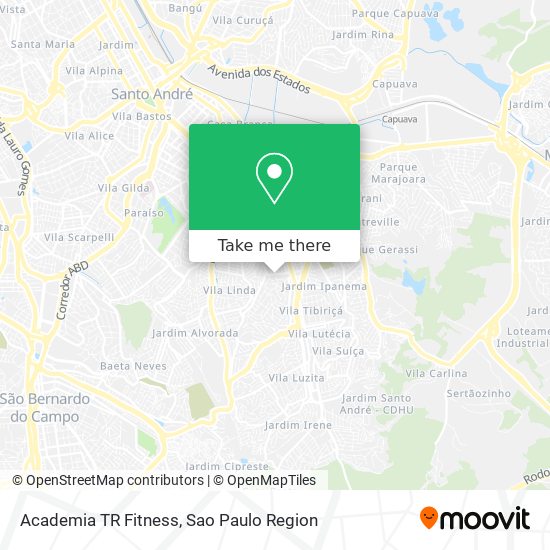 Academia TR Fitness map