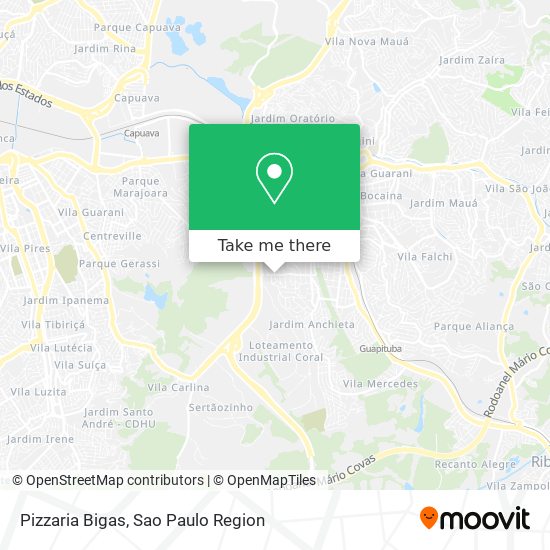 Pizzaria Bigas map