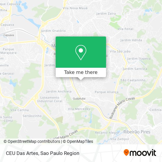 Mapa CEU Das Artes