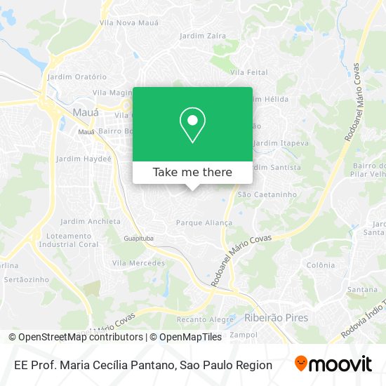 EE Prof. Maria Cecília Pantano map