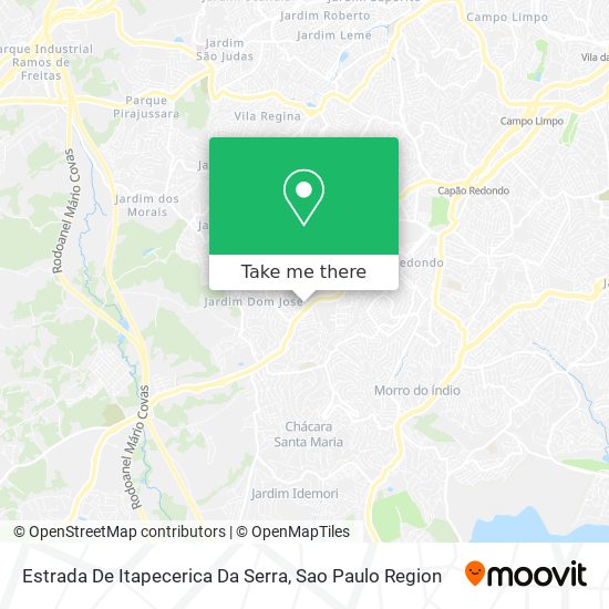 Estrada De Itapecerica Da Serra map