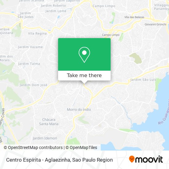 Mapa Centro Espírita - Aglaezinha