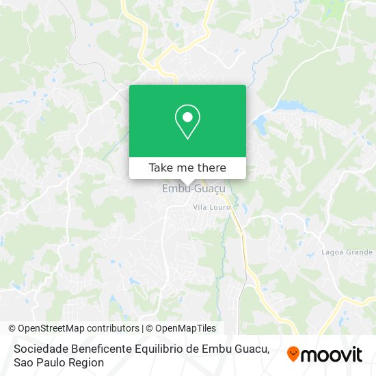 Sociedade Beneficente Equilibrio de Embu Guacu map