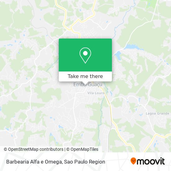 Barbearia Alfa e Omega map