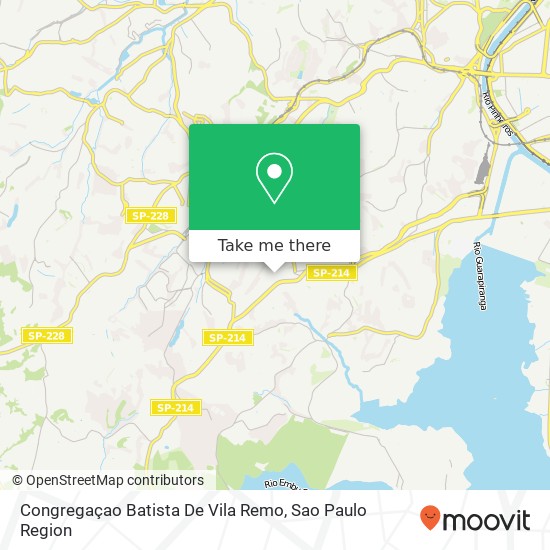 Mapa Congregaçao Batista De Vila Remo