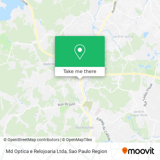 Md Optica e Relojoaria Ltda map