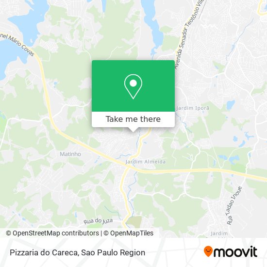 Mapa Pizzaria do Careca