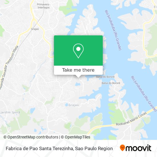Fabrica de Pao Santa Terezinha map