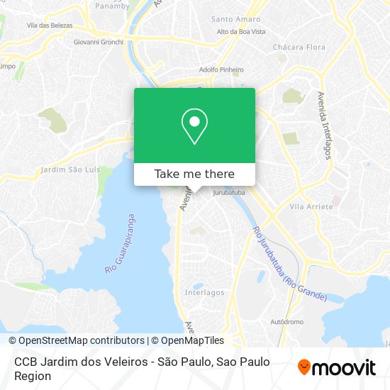 CCB Jardim dos Veleiros - São Paulo map