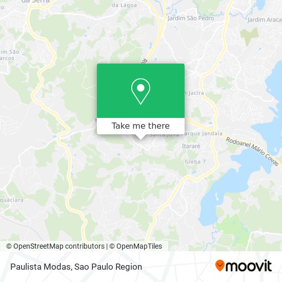 Paulista Modas map