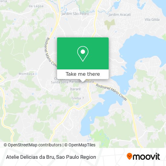 Mapa Atelie Delicias da Bru