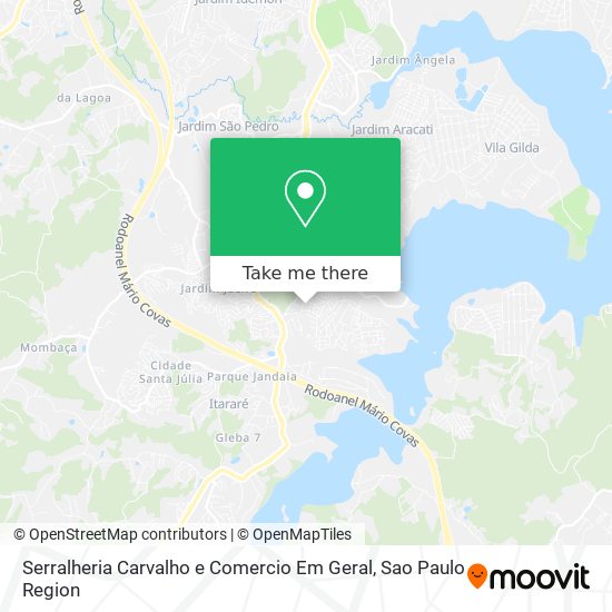 Serralheria Carvalho e Comercio Em Geral map
