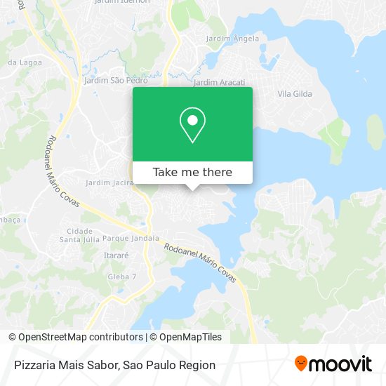 Mapa Pizzaria Mais Sabor