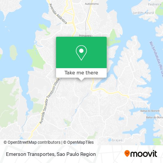 Emerson Transportes map