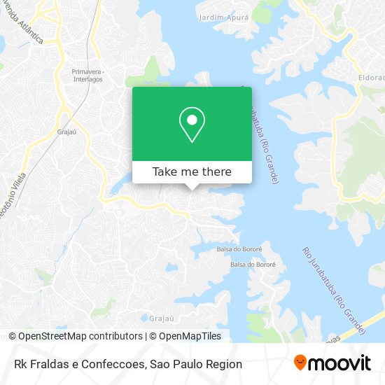 Rk Fraldas e Confeccoes map