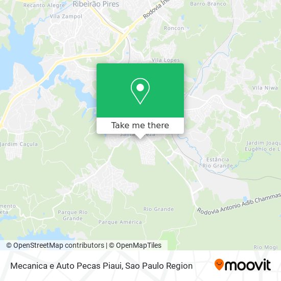 Mapa Mecanica e Auto Pecas Piaui