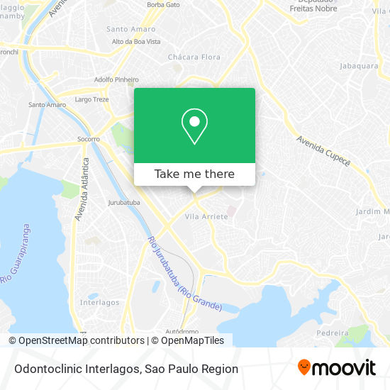 Odontoclinic Interlagos map