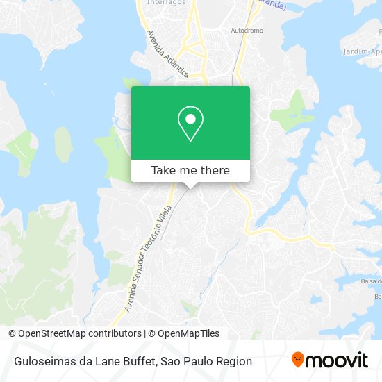 Mapa Guloseimas da Lane Buffet