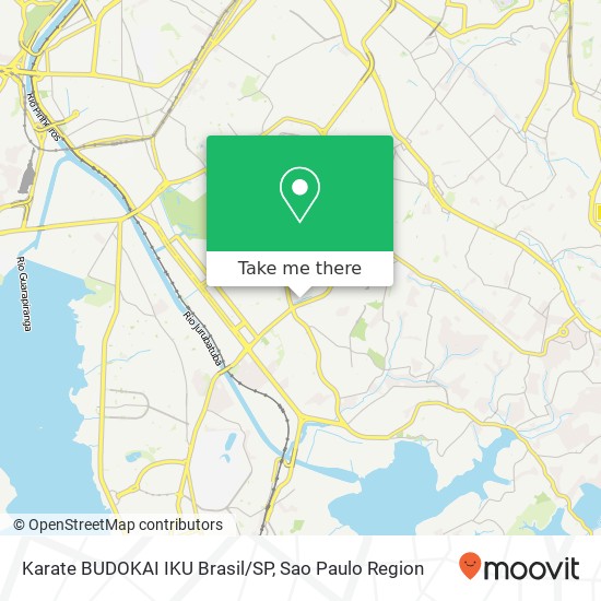 Karate BUDOKAI IKU Brasil/SP map