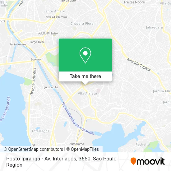 Posto Ipiranga - Av. Interlagos, 3650 map