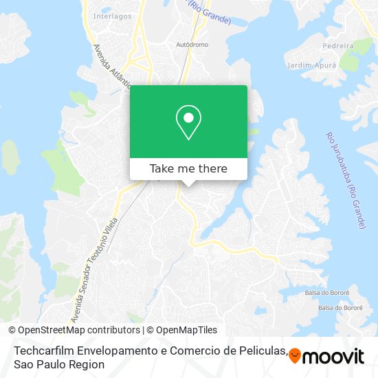 Techcarfilm Envelopamento e Comercio de Peliculas map