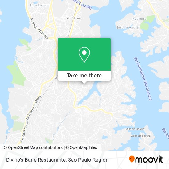 Mapa Divino's Bar e Restaurante