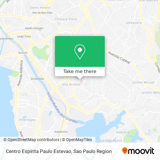 Mapa Centro Espírita Paulo Estevao