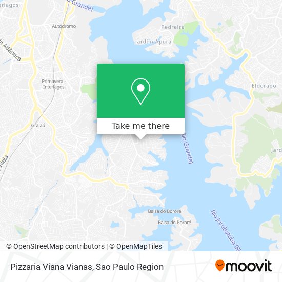 Mapa Pizzaria Viana Vianas