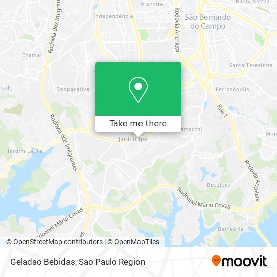 Geladao Bebidas map