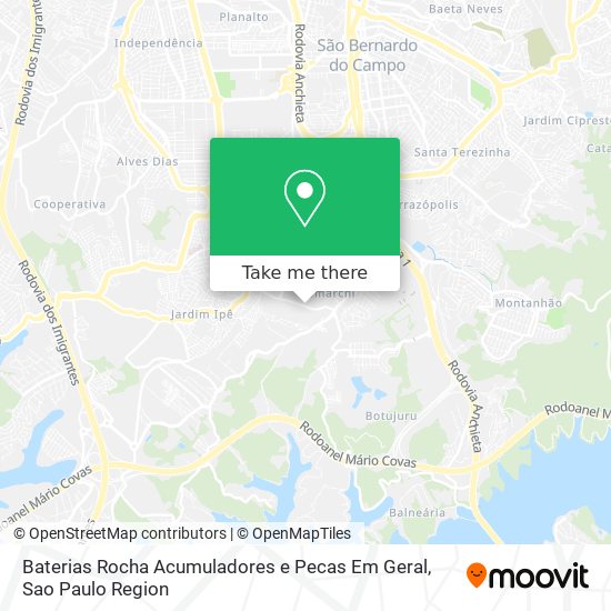 Baterias Rocha Acumuladores e Pecas Em Geral map