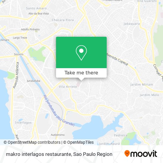 Mapa makro interlagos restaurante