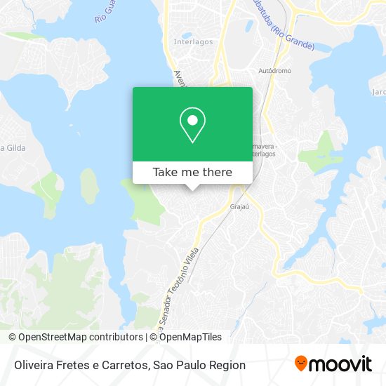 Mapa Oliveira Fretes e Carretos