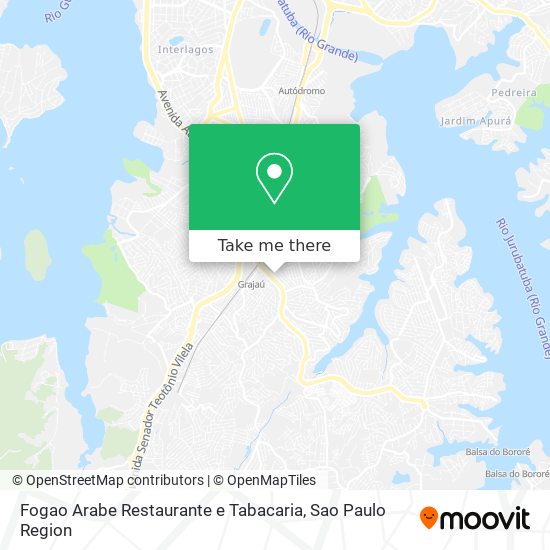 Mapa Fogao Arabe Restaurante e Tabacaria