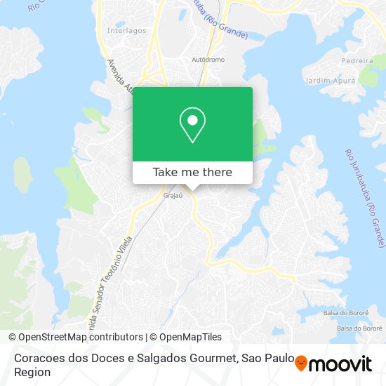 Mapa Coracoes dos Doces e Salgados Gourmet