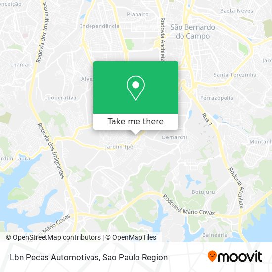 Lbn Pecas Automotivas map