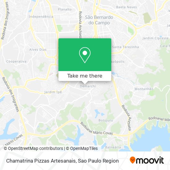 Chamatrina Pizzas Artesanais map