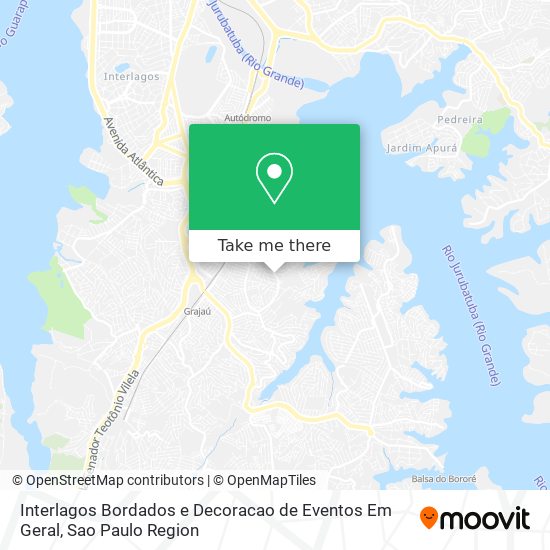 Interlagos Bordados e Decoracao de Eventos Em Geral map