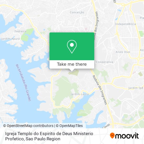 Igreja Templo do Espirito de Deus Ministerio Profetico map