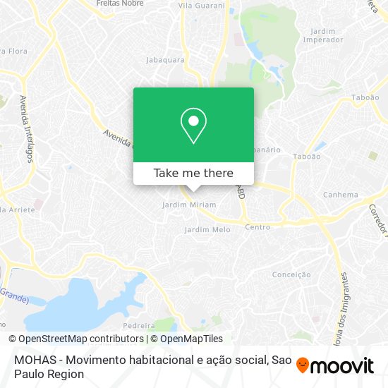 Mapa MOHAS - Movimento habitacional e ação social