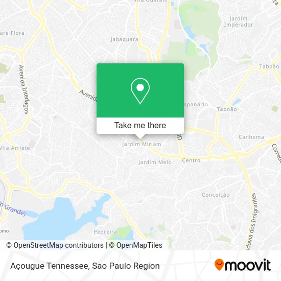 Açougue Tennessee map