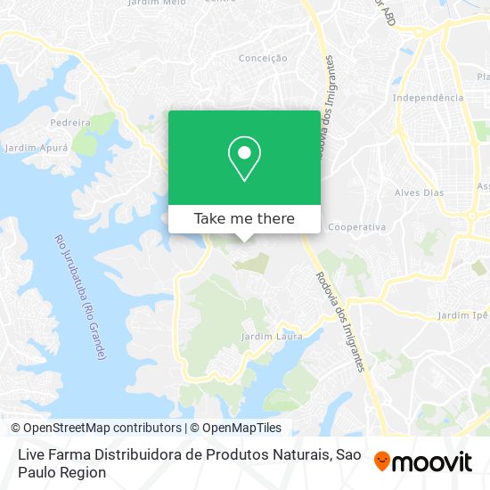 Live Farma Distribuidora de Produtos Naturais map