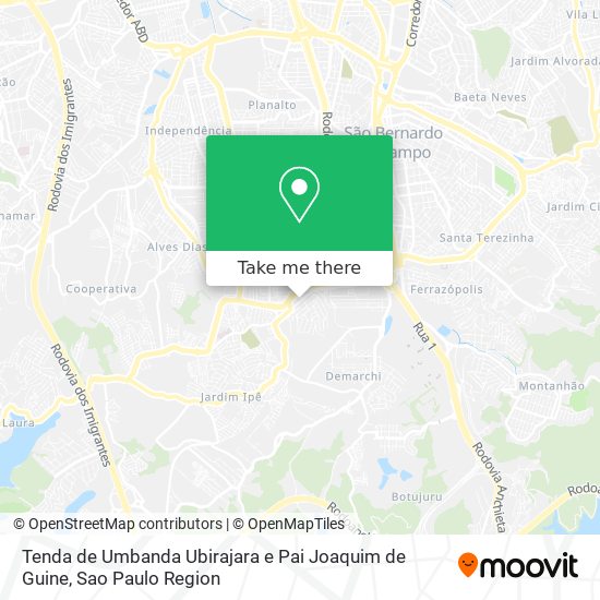 Tenda de Umbanda Ubirajara e Pai Joaquim de Guine map