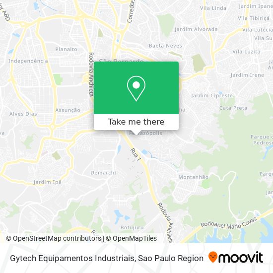 Gytech Equipamentos Industriais map