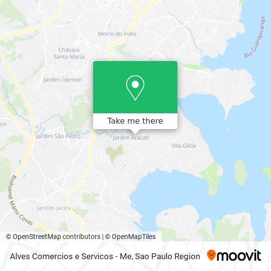 Mapa Alves Comercios e Servicos - Me