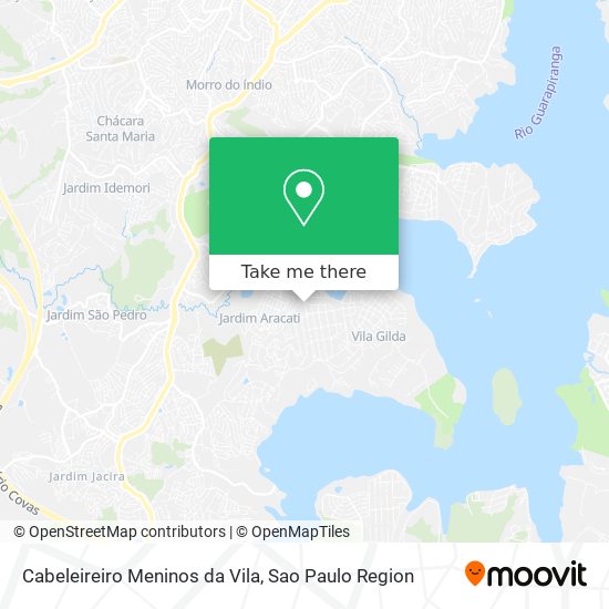 Mapa Cabeleireiro Meninos da Vila