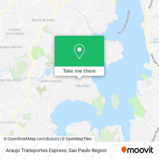 Araujo Transportes Express map