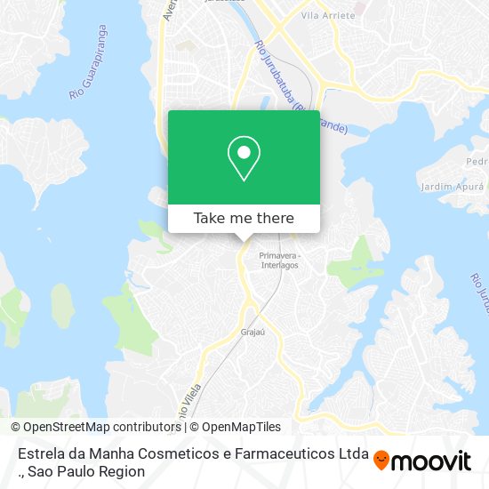 Mapa Estrela da Manha Cosmeticos e Farmaceuticos Ltda .