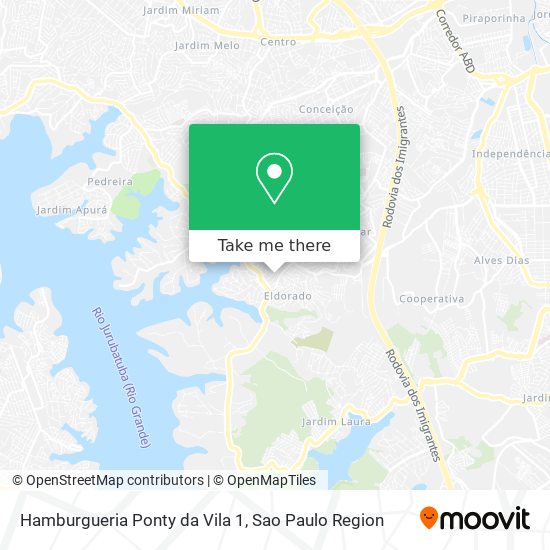 Hamburgueria Ponty da Vila 1 map